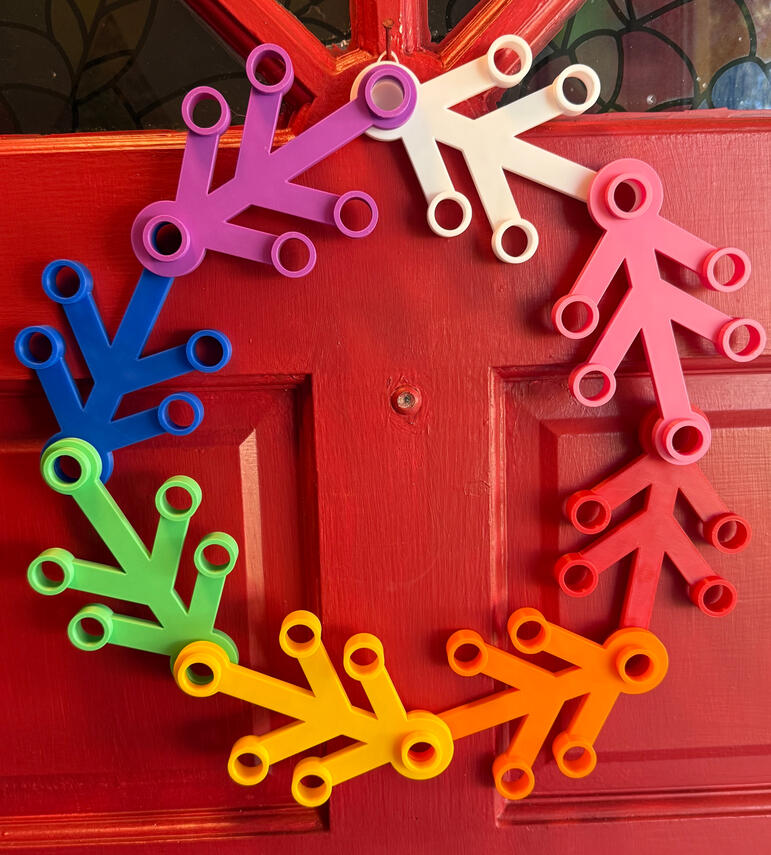 Rainbow Wreath
